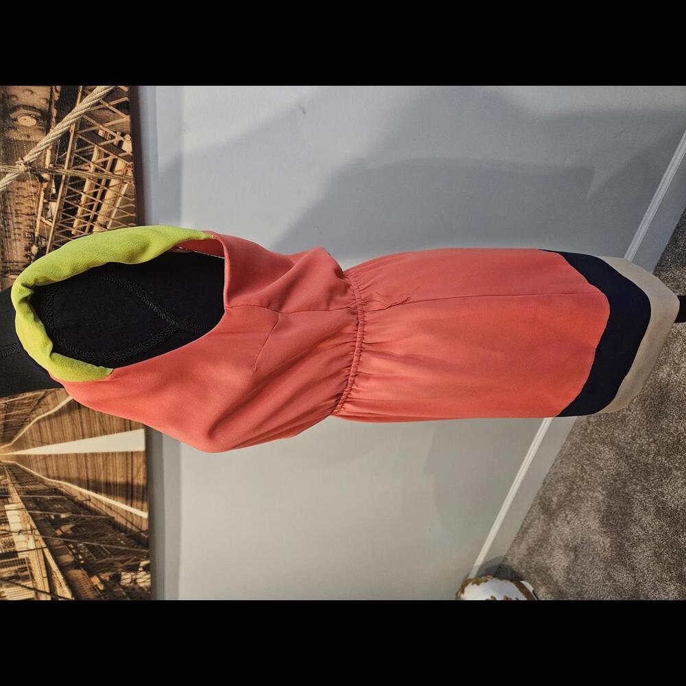Stylish C. Luce Color Block Dress - Size S - Picture 2 of 8